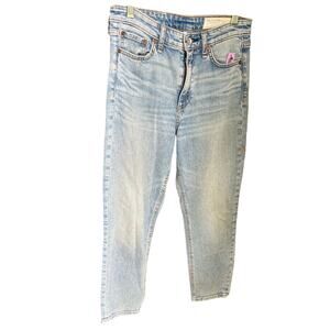 Rag & Bone Cigarette Jeans Women’s Size 26 Light Wash Straight Leg Denim